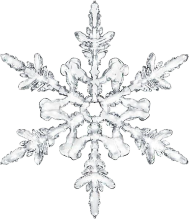 a snowfl christmas orname on white background