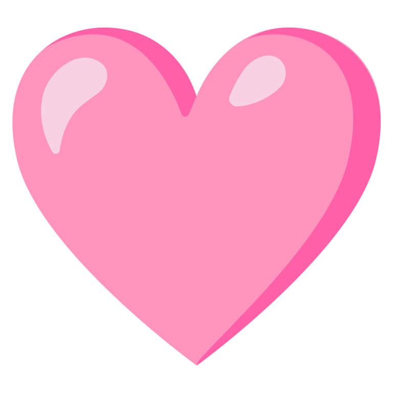 a pink heart