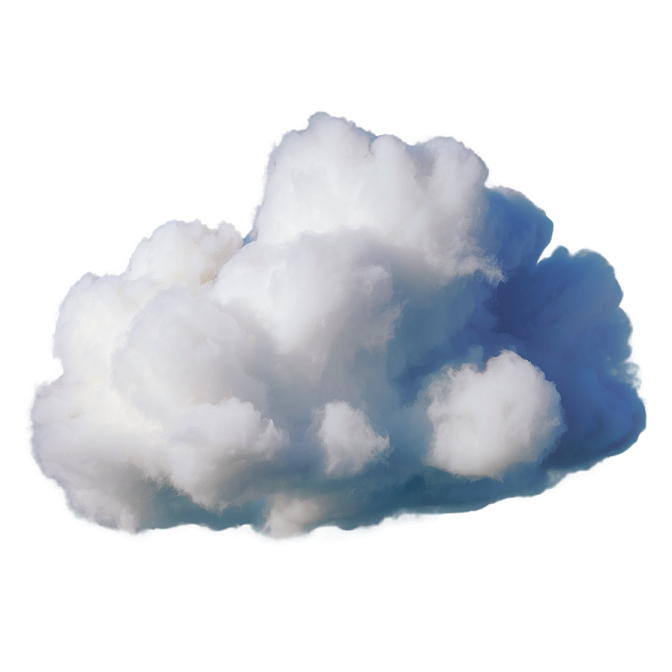 a white cloud is floating in the air