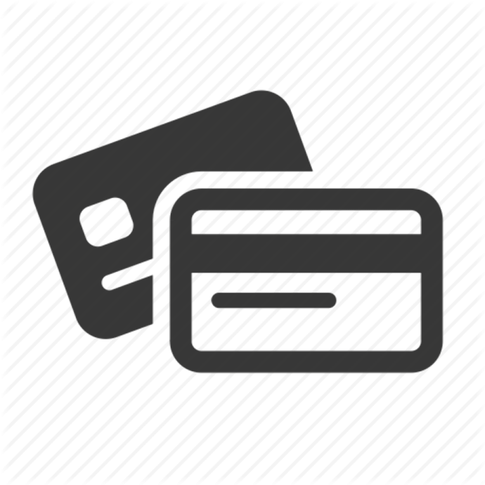 two credit cards icon