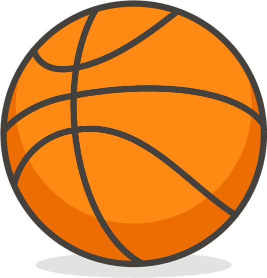 a basketball ball on a white background