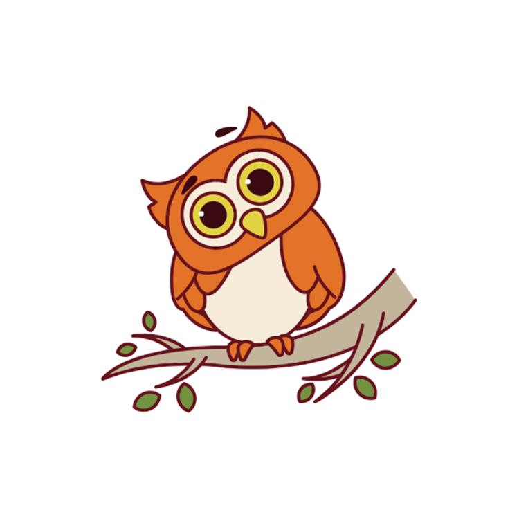 an owl sitting on top of a tree branch