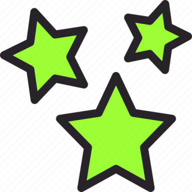 three green stars icon