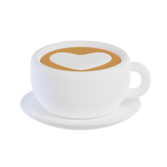 a cup of coffee with a heart on it