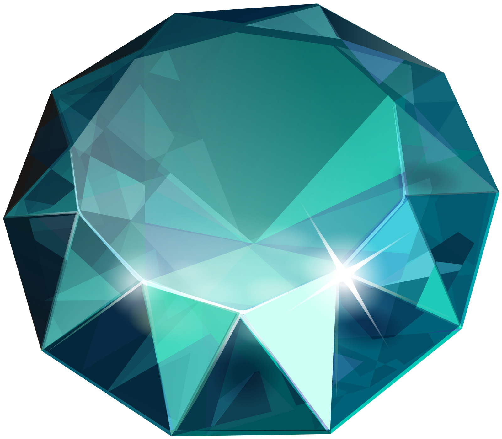 a blue diamond on a white background