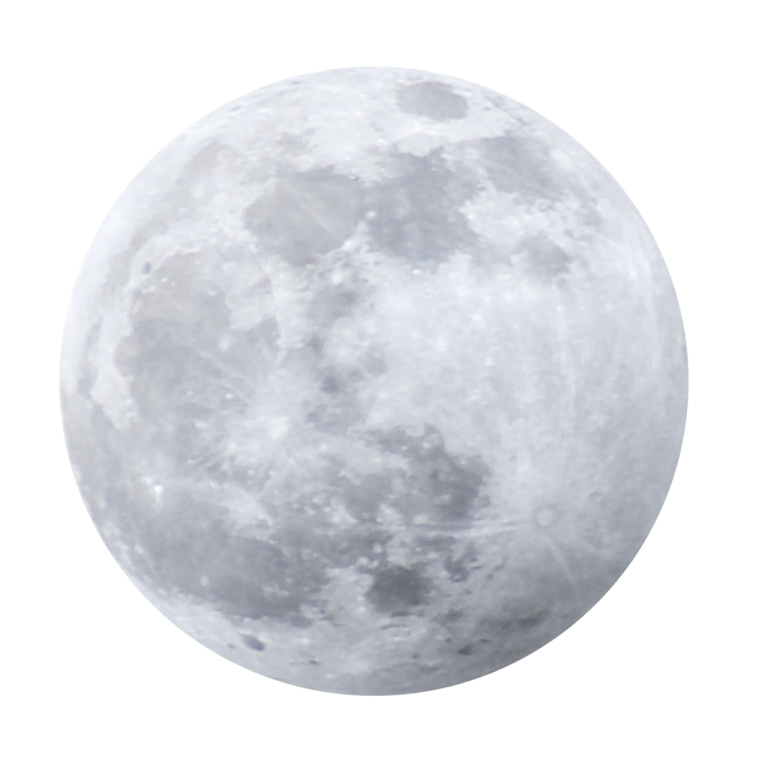 a full moon on a white background
