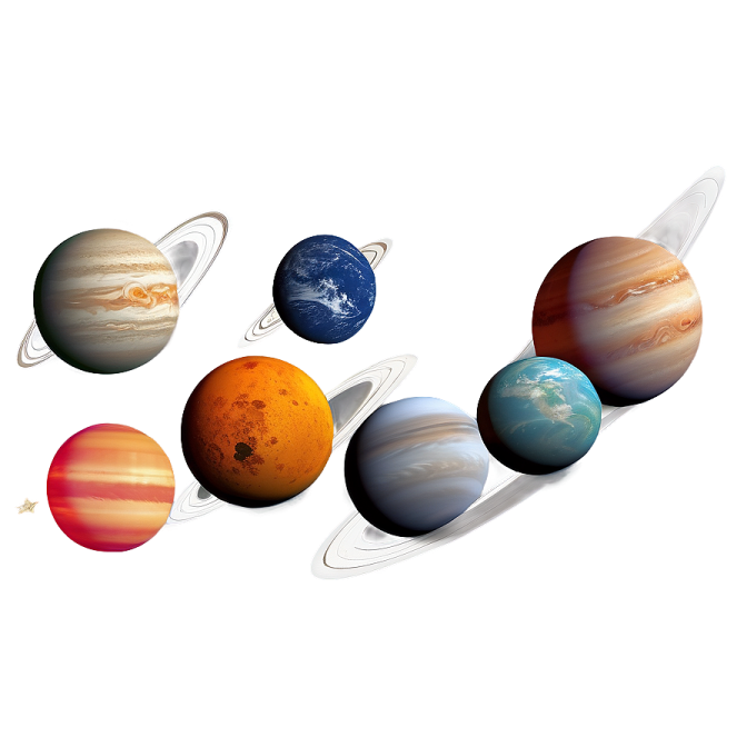 the solar system is shown in this illustration