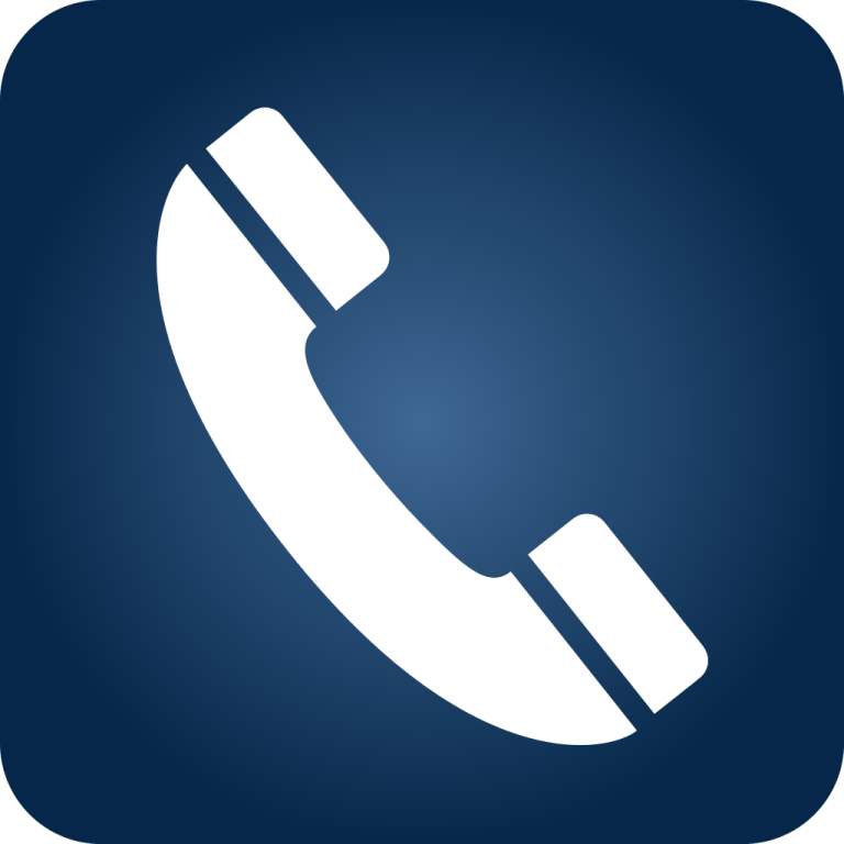 a phone icon on a white background