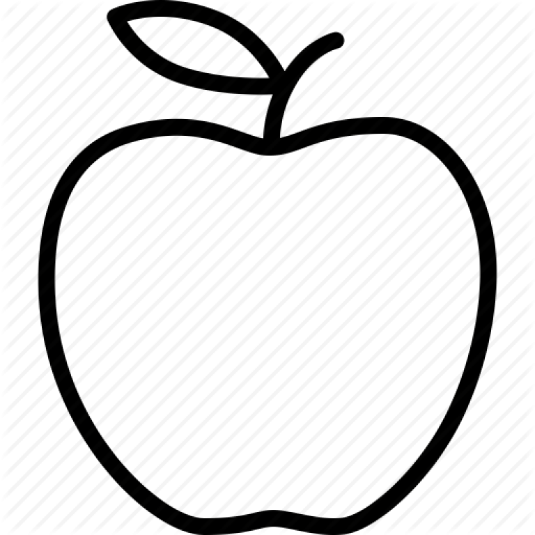 a black and white apple icon