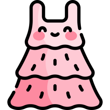 a pink dress on a white background