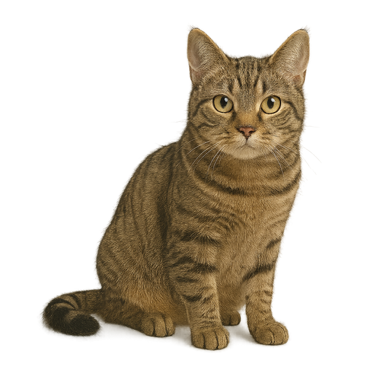 a cat sitting on a white surface