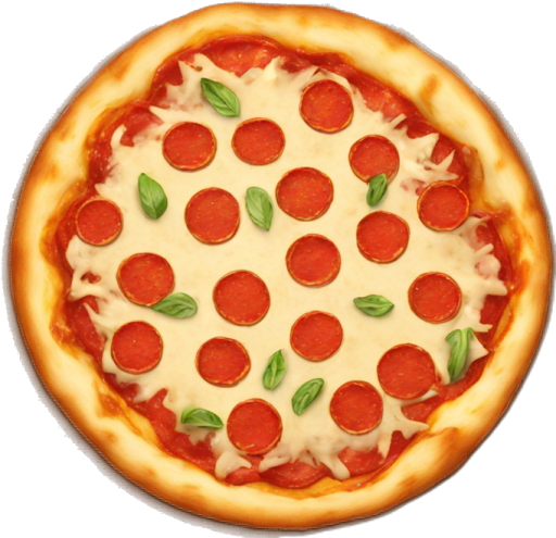 a pizza with pepperoni and cheese on it