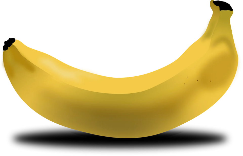 the banana is yellow