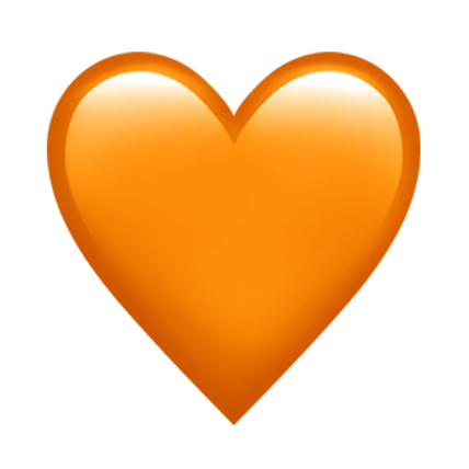an orange heart icon