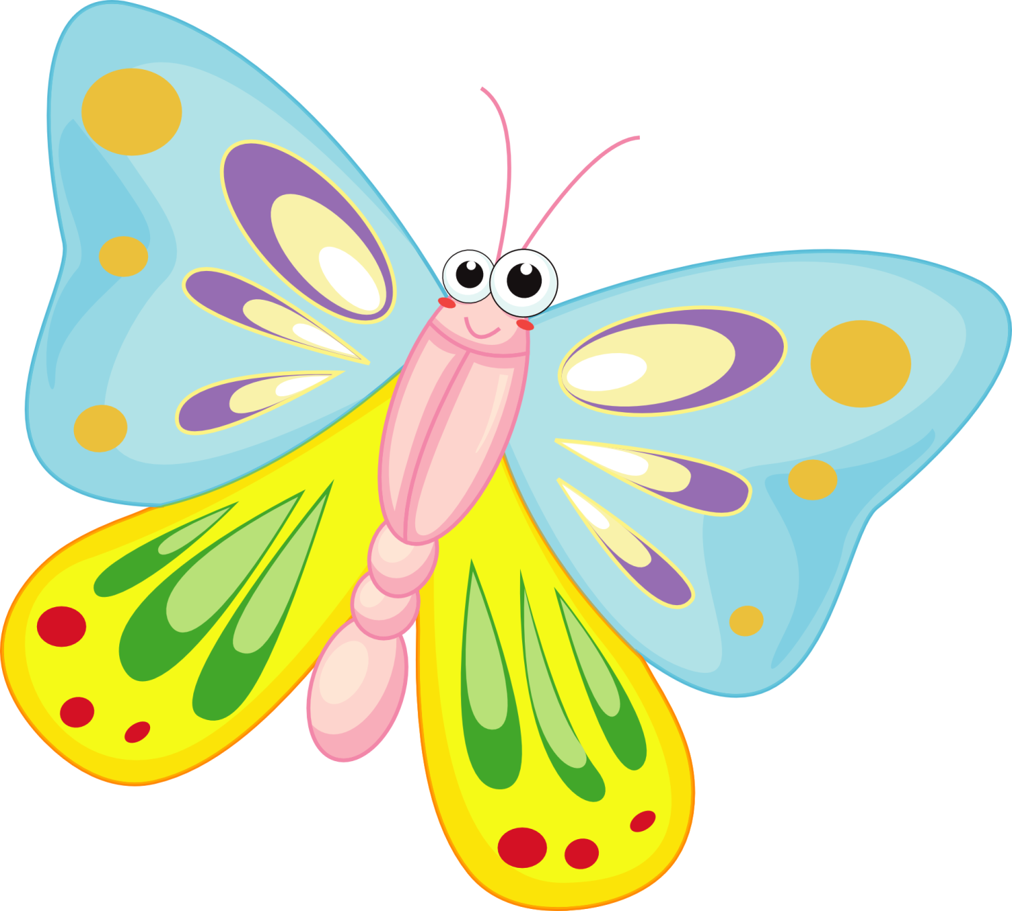 a colorful butterfly clipart