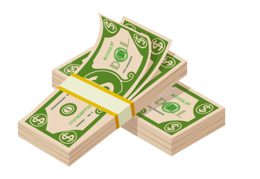 a stack of money on top of each other stacks