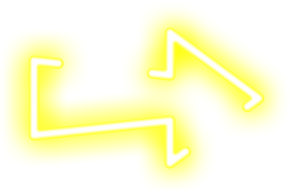 a yellow arrow icon on a white background