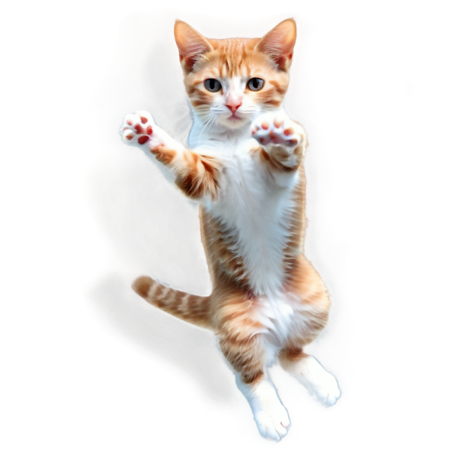 an orange and white cat