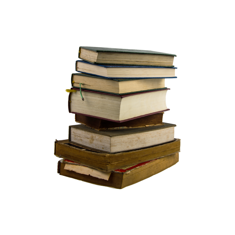 a stack of books