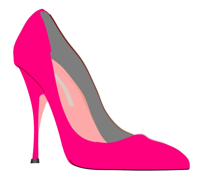 a pink high heel shoe