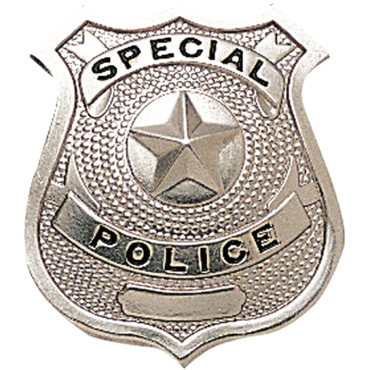 a police badge on a white background