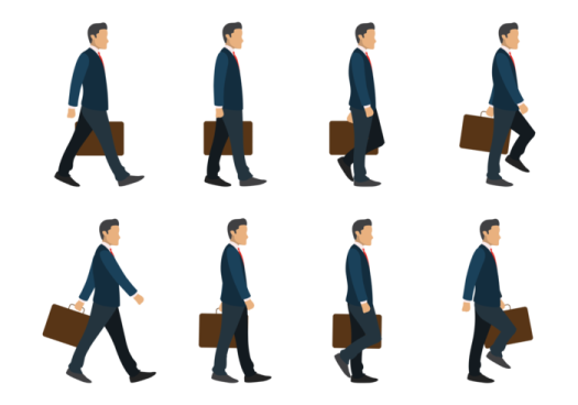 a man in a suit and tie walking down the street