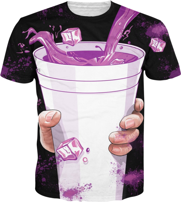 purple milk splash t - shirt miniatura 2