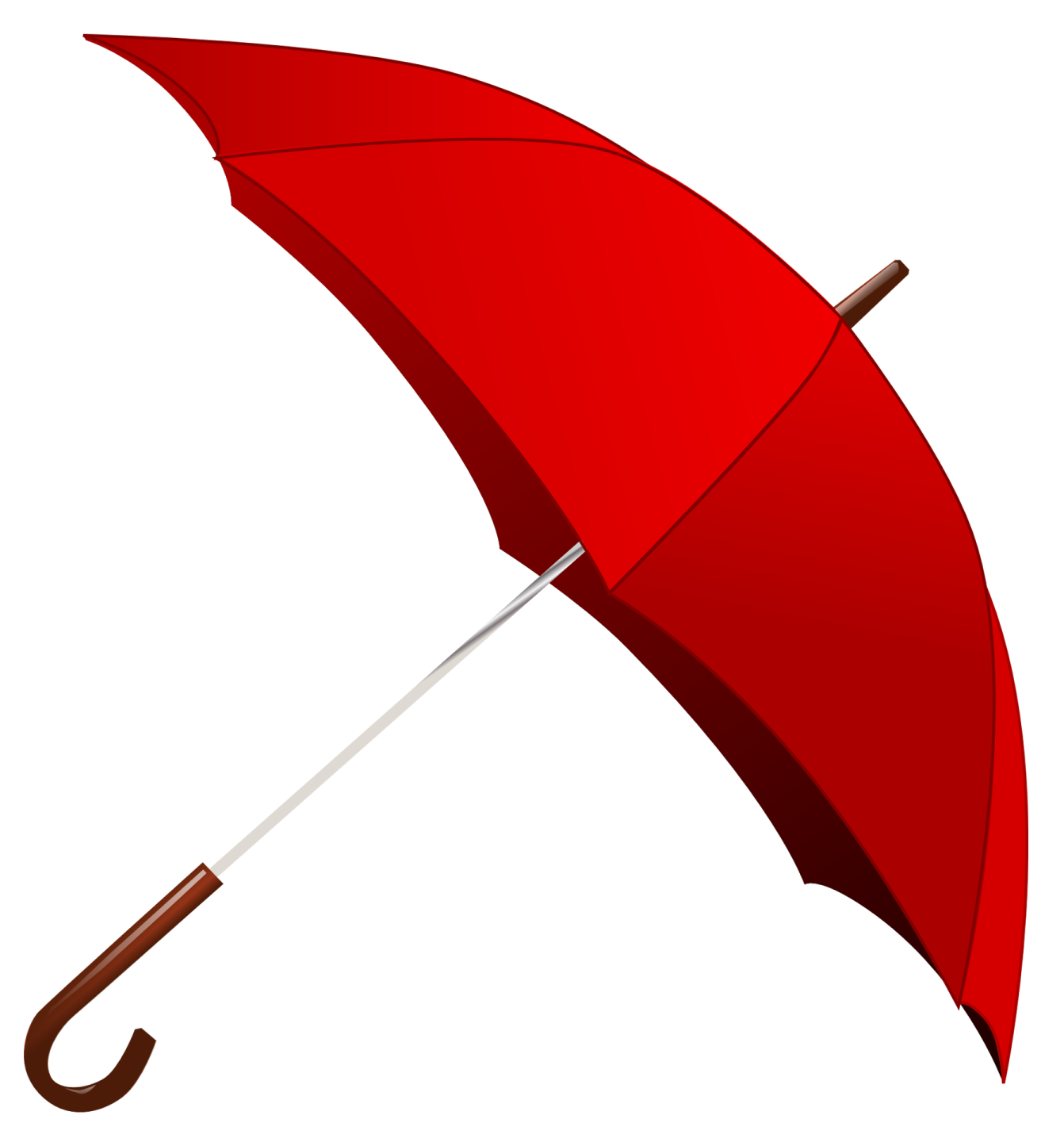 a red umbrella on a white background