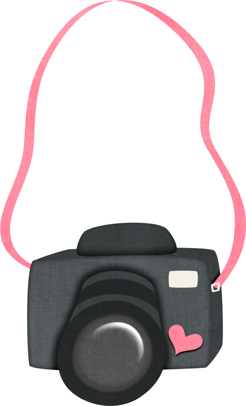a camera with a pink strap around it