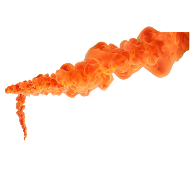 a red and orange fire on a white background