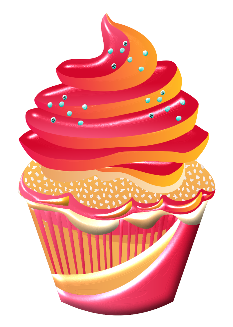 a cupcake with pink frosting on top