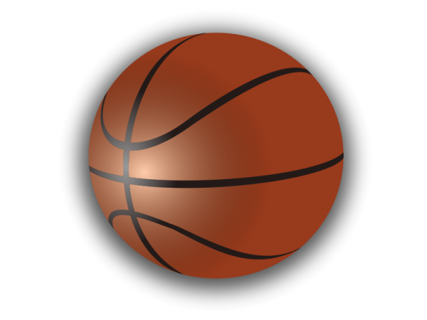 a basketball ball on a white background
