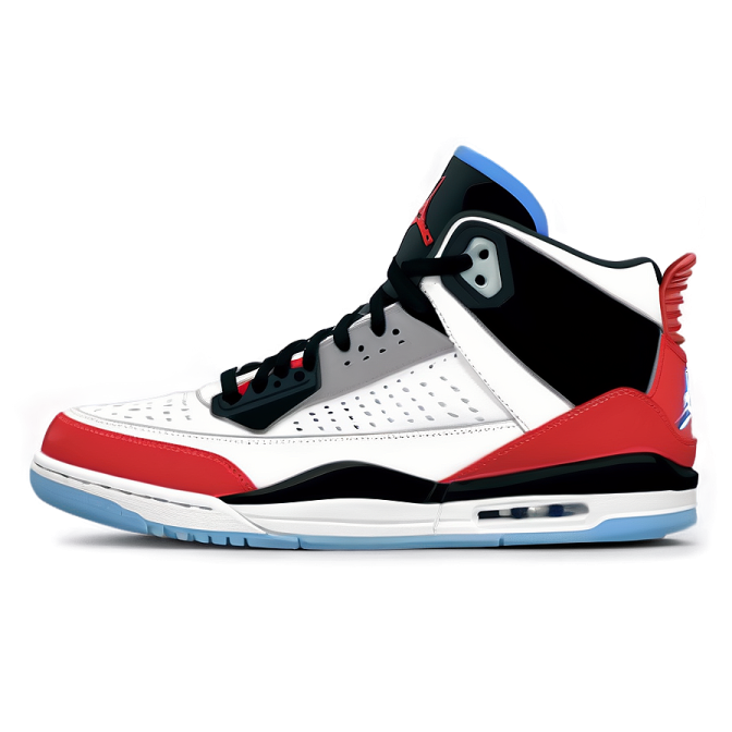 a pair of jordans on a white background