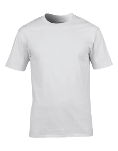 a white t - shirt