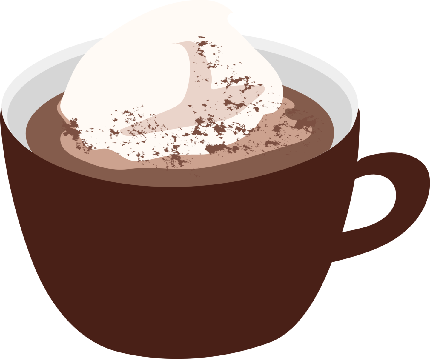 a cup of hot chocolate with whipped cream
