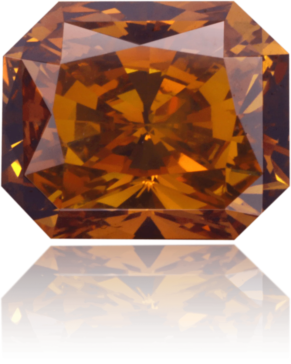 a fancy orange diamond