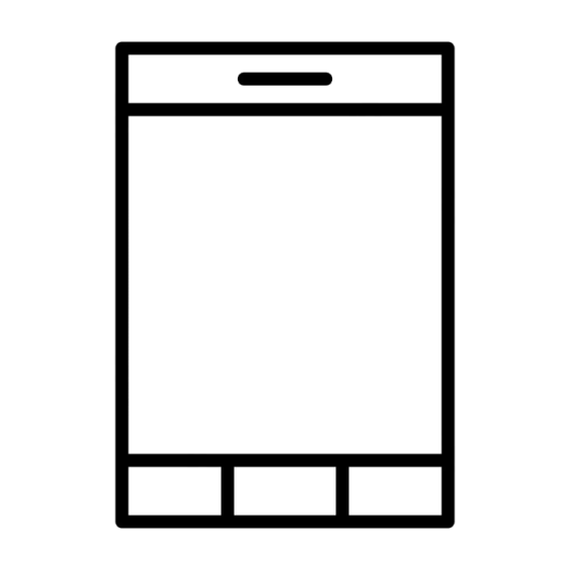 an icon of a cell phone