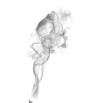 smoke on a white background