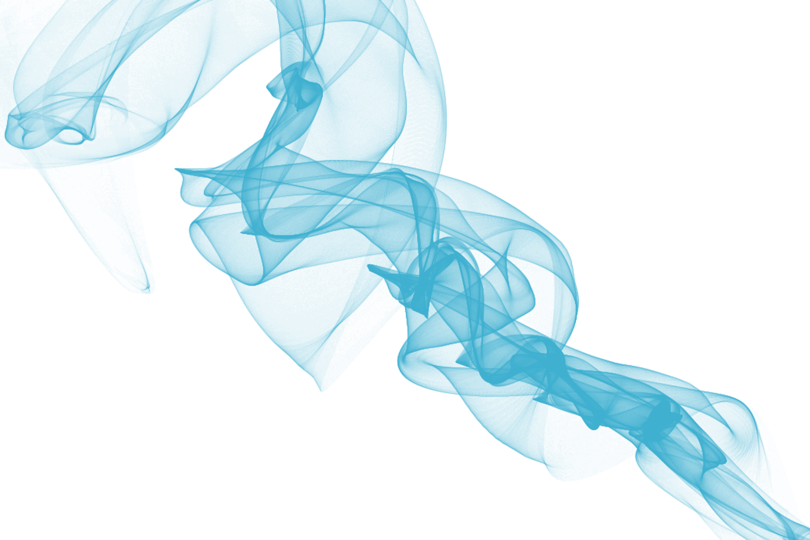 blue smoke on a white background
