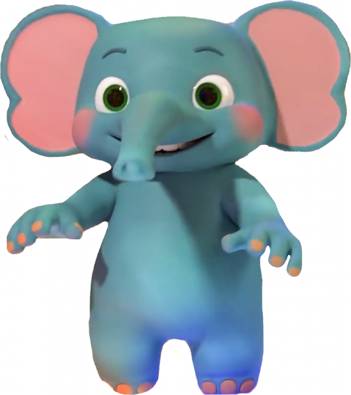 an illustration of an elephant with big ears