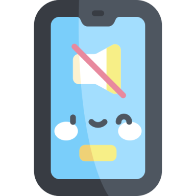 a smartphone with an angry face on the screen