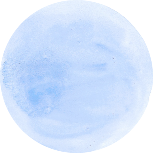 a watercolor painting of the moon