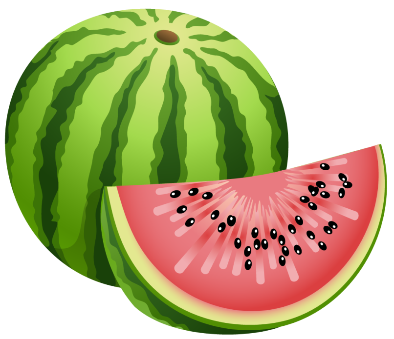 a watermelon cut in half
