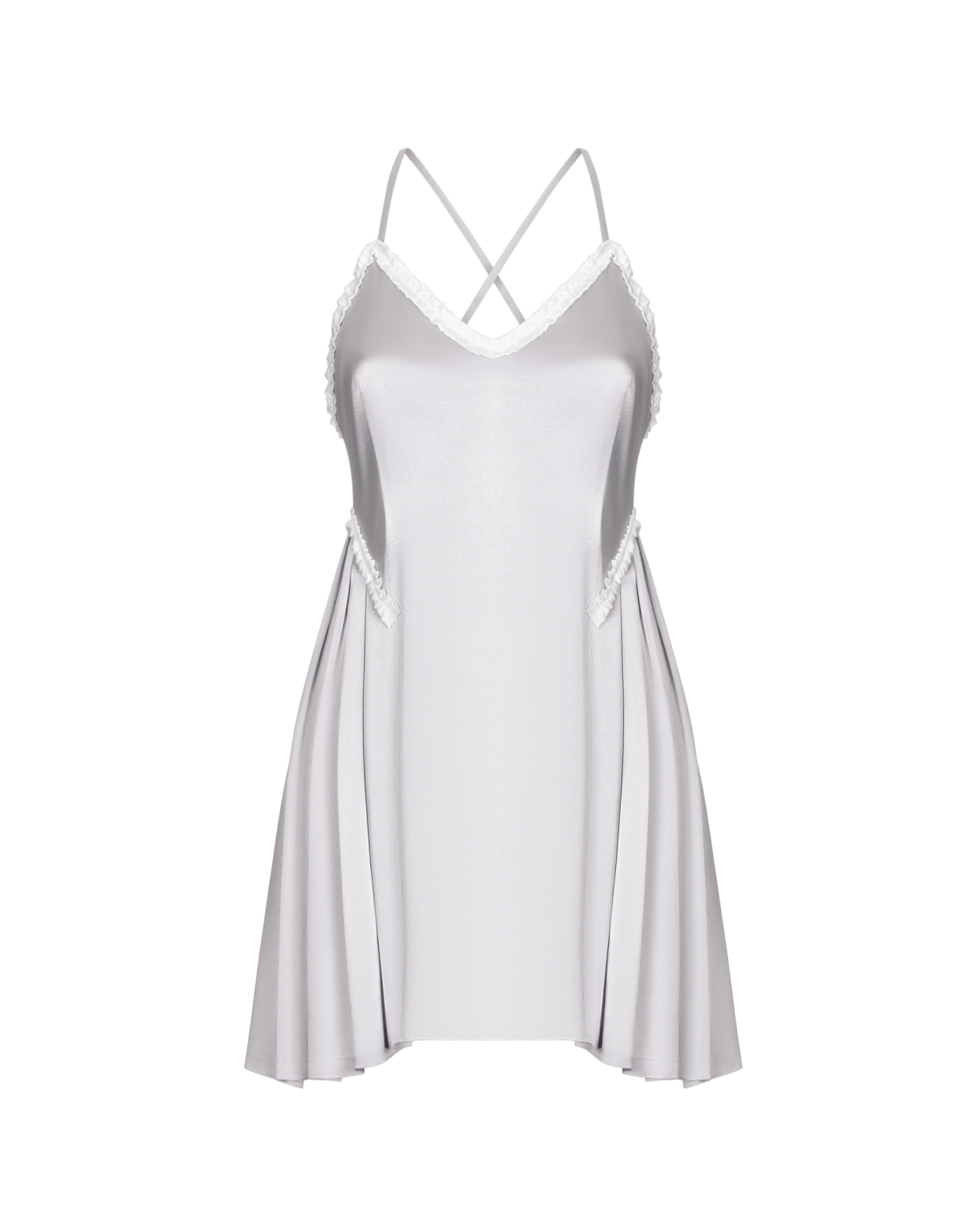 a woman wearing a white tank top