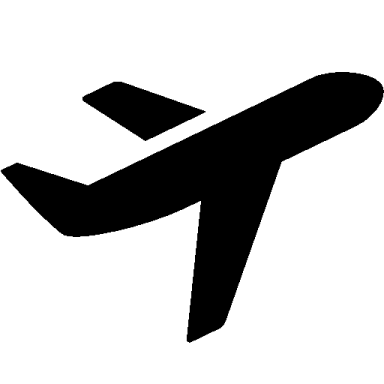 a black and white image of an airplane