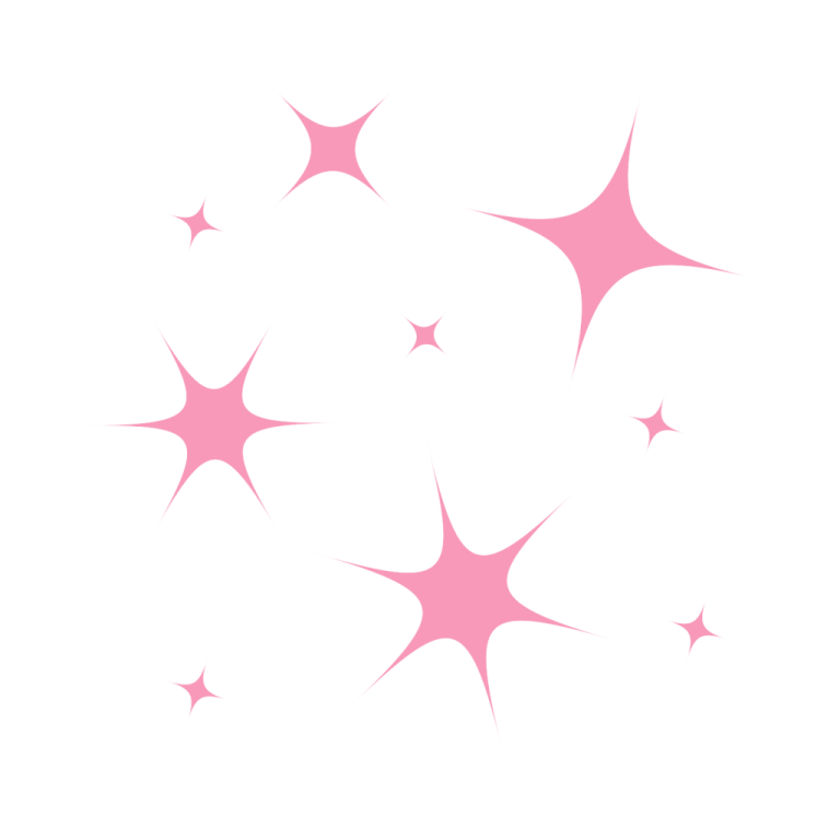 a white background with pink stars