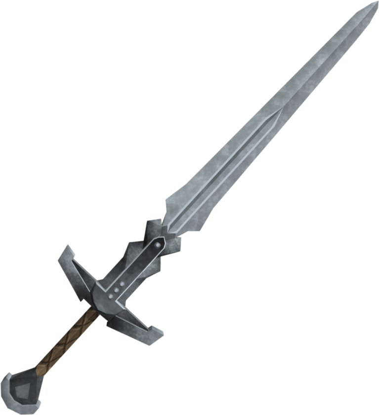 a sword on a white background