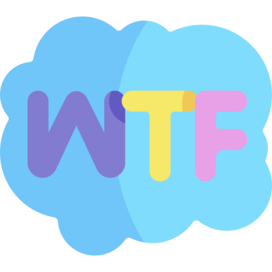 a cloud with the word wtf on it