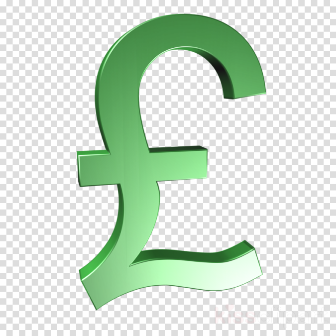 a green pound sign on a transparent background