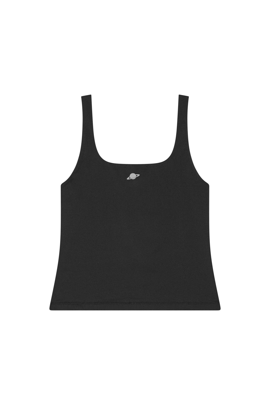 a women's crop top in black